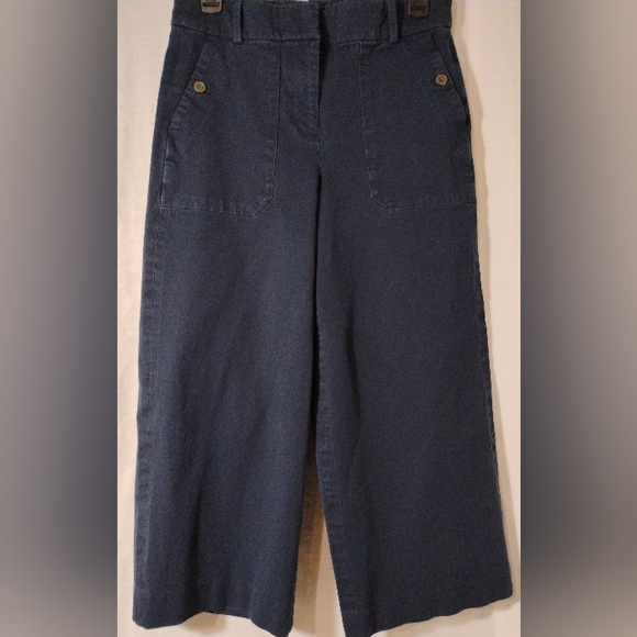 J. Crew Wide-Leg Crop Pants - Picture 1 of 6